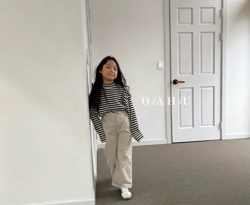 O'Ahu - Korean Children Fashion - #littlefashionista - Ro Wide Rib Pants - 4