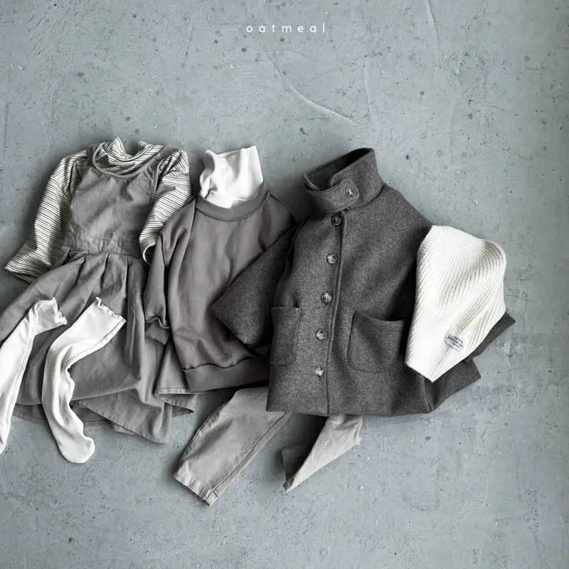 Oatmeal - Korean Children Fashion - #stylishchildhood - Have Sweatshirt - 4