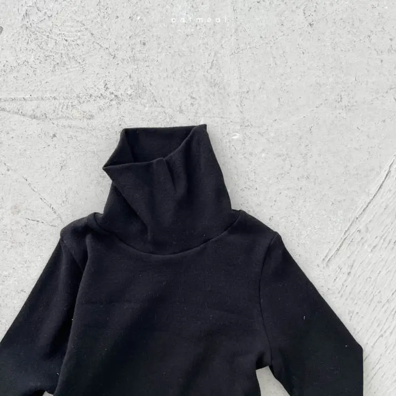 Oatmeal - Korean Children Fashion - #designkidswear - Neo Turtleneck Tee - 2