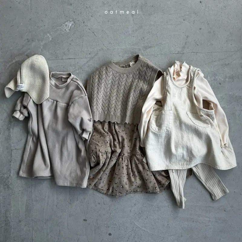 Oatmeal - Korean Children Fashion - #fashionkids - Mood Turtleneck Tee - 5