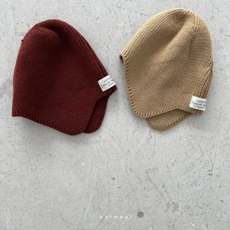 Oatmeal - Korean Children Fashion - #kidsshorts - Mock Beanie