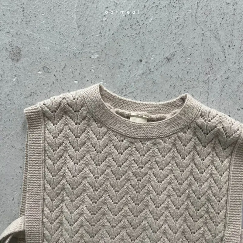 Oatmeal - Korean Children Fashion - #kidzfashiontrend - Laz Vest Warmer