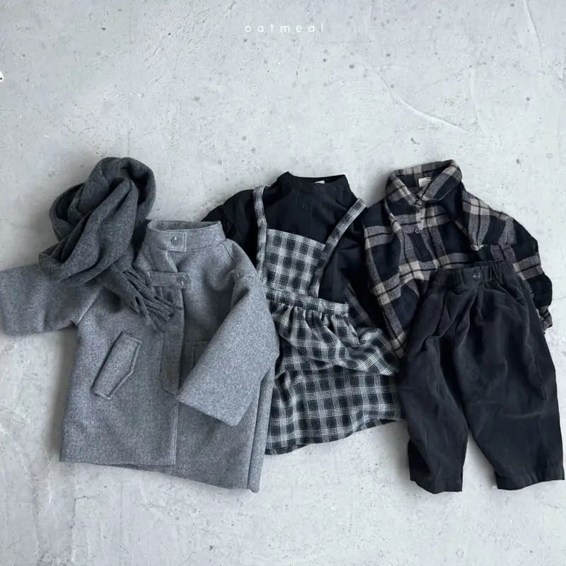 Oatmeal - Korean Children Fashion - #minifashionista - Embo Balloon Blouse - 4