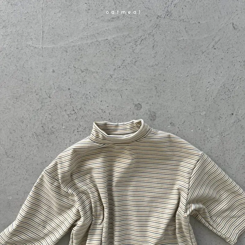 Oatmeal - Korean Children Fashion - #stylishchildhood - Ping Pong Turtleneck Tee