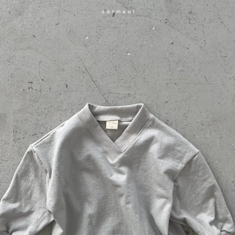 Oatmeal - Korean Children Fashion - #toddlerclothing - Nua V Sweatshirt