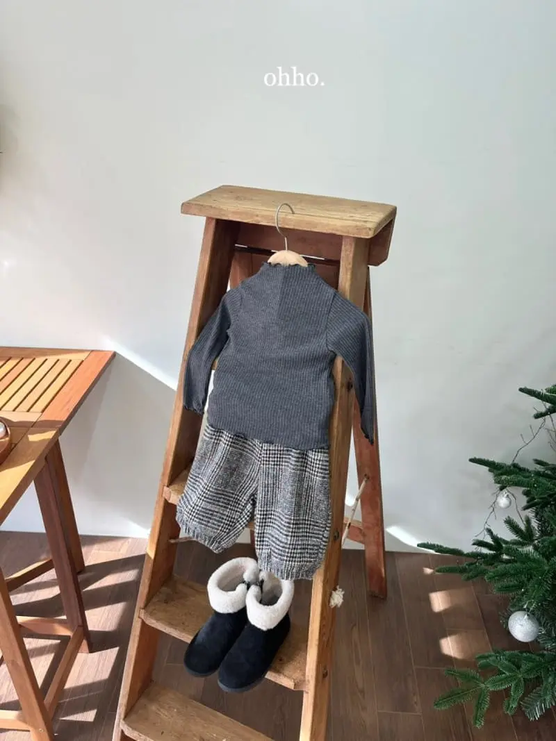 Ohho - Korean Children Fashion - #childofig - Warm Doce Rib Turtleneck Tee - 6
