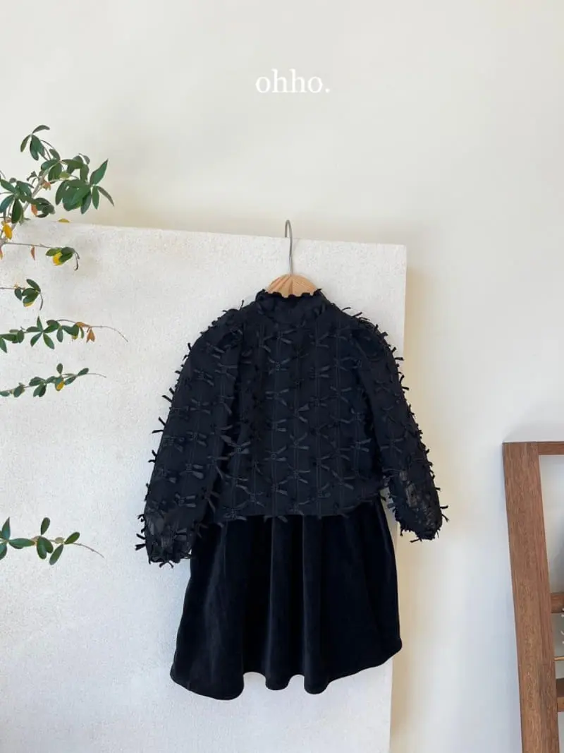 Ohho - Korean Children Fashion - #magicofchildhood - Swan Ribbon Blouse - 5