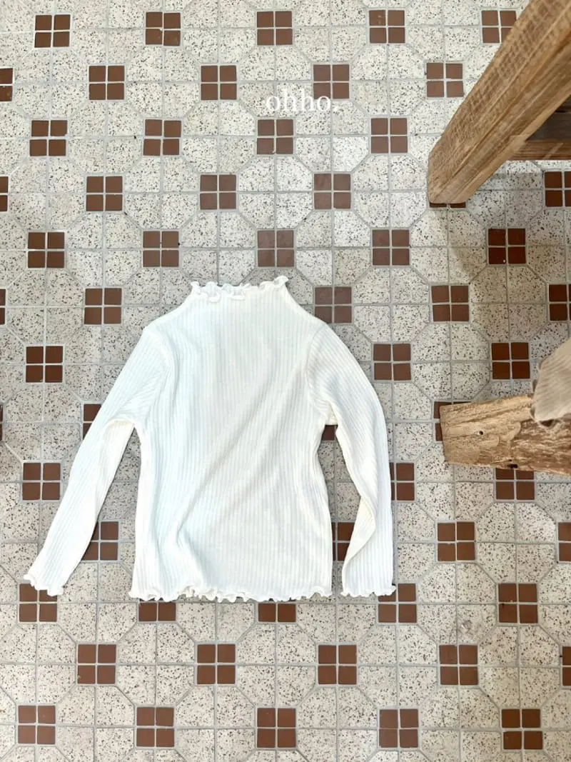 Ohho - Korean Children Fashion - #prettylittlegirls - Warm Doce Rib Turtleneck Tee - 2