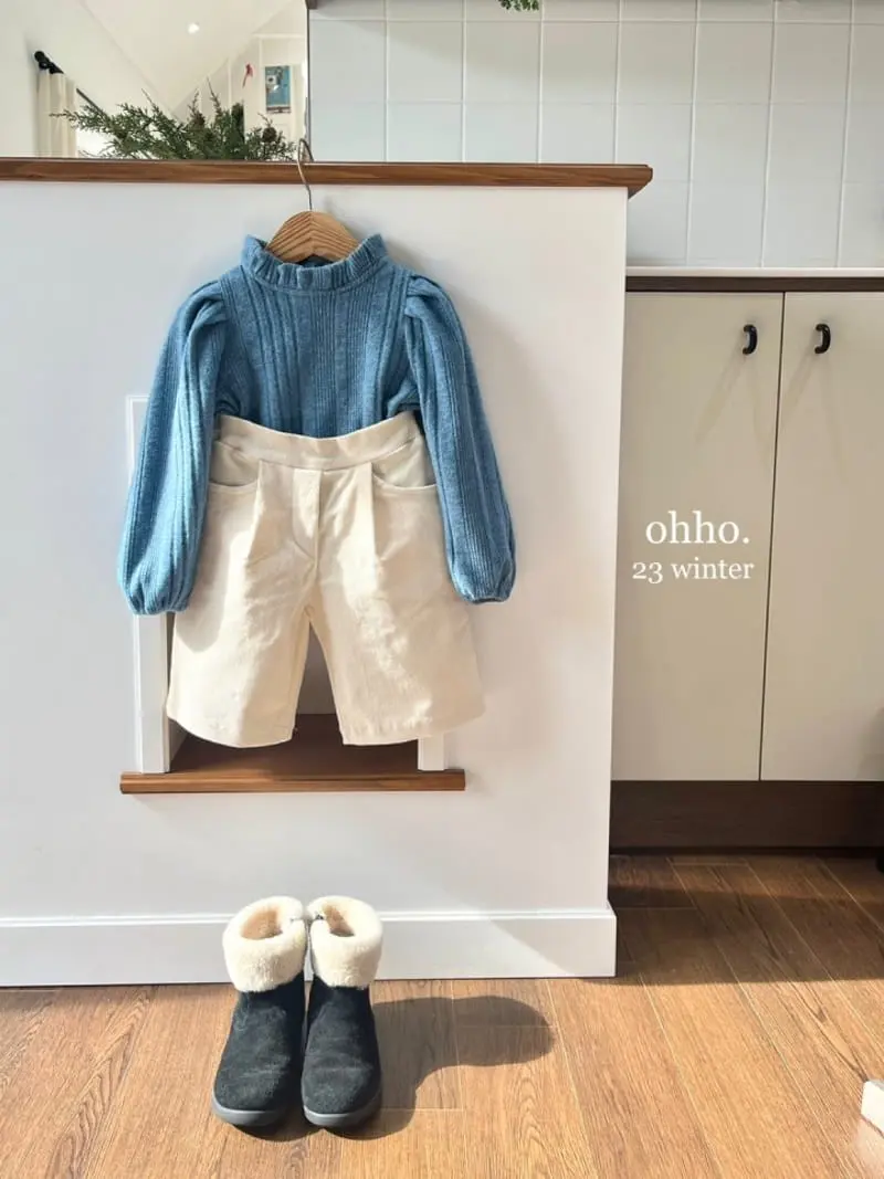 Ohho - Korean Children Fashion - #prettylittlegirls - Cozy Frill Blouse - 4