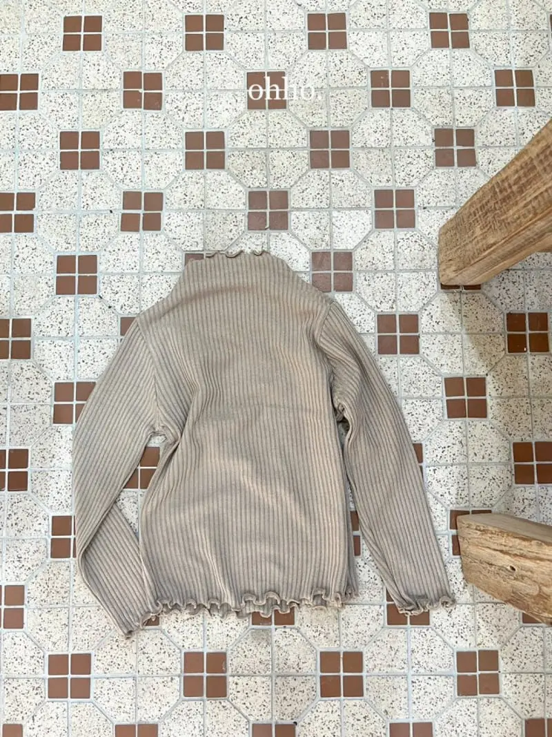 Ohho - Korean Children Fashion - #todddlerfashion - Warm Doce Rib Turtleneck Tee - 4