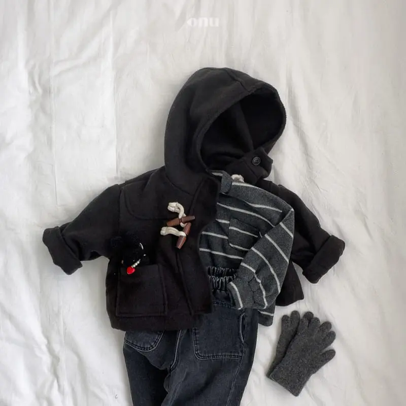 Onu - Korean Children Fashion - #childofig - Collar Fleece Tee - 9