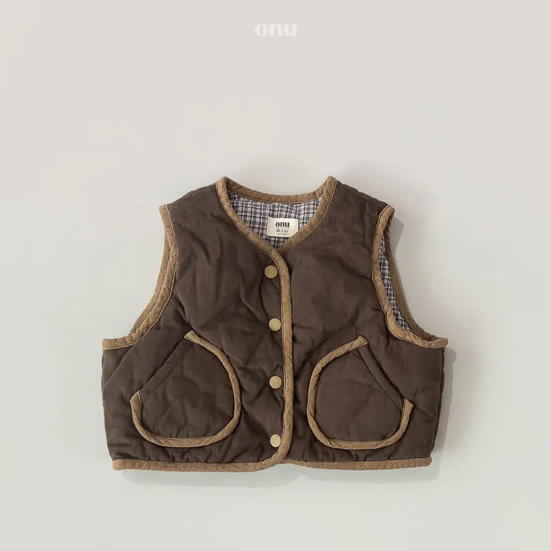 Onu - Korean Children Fashion - #kidsstore - Reversible Vest - 4