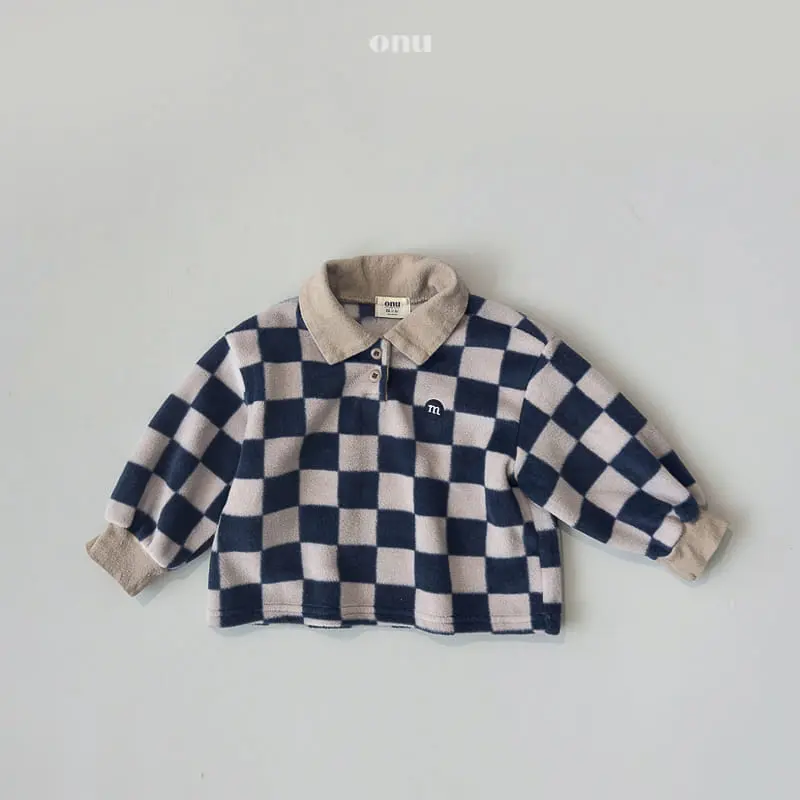 Onu - Korean Children Fashion - #kidzfashiontrend - Collar Fleece Tee - 2