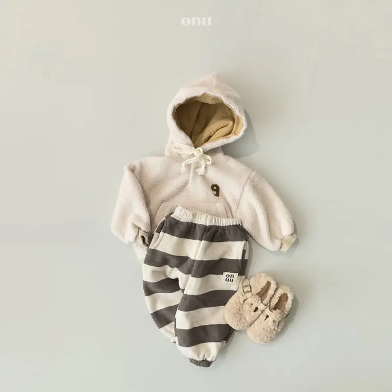 Onu - Korean Children Fashion - #kidzfashiontrend - Fleece Hoody Tee - 12