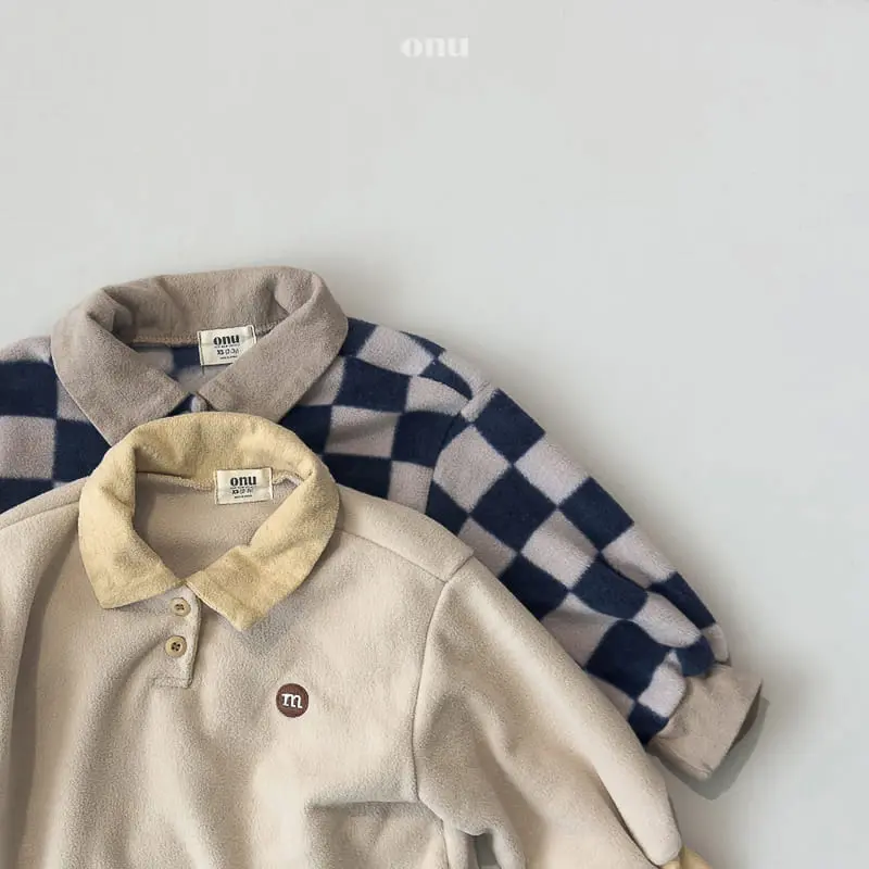 Onu - Korean Children Fashion - #magicofchildhood - Collar Fleece Tee - 5