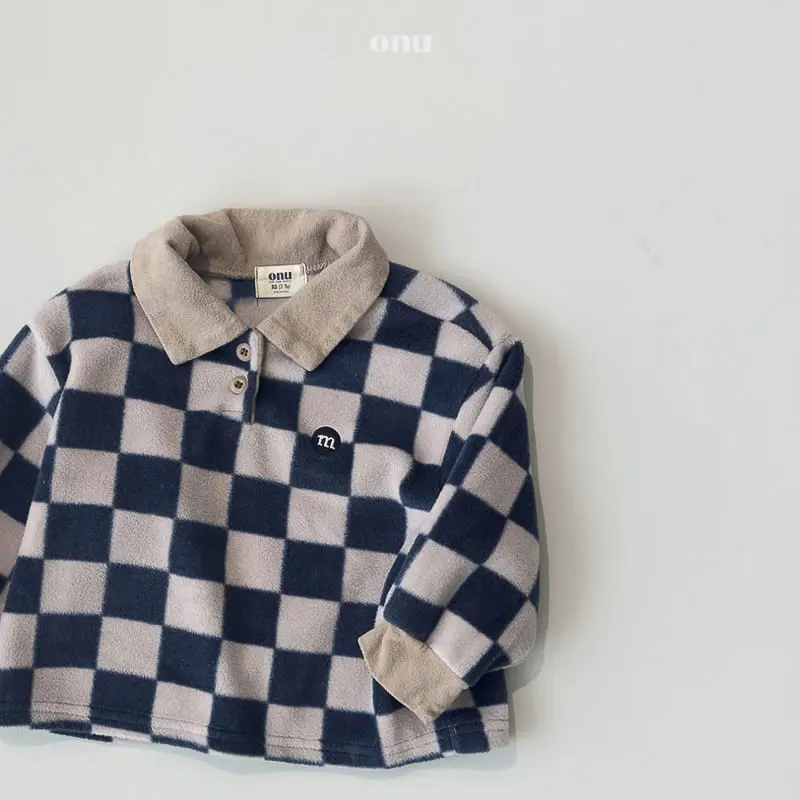 Onu - Korean Children Fashion - #minifashionista - Collar Fleece Tee - 6