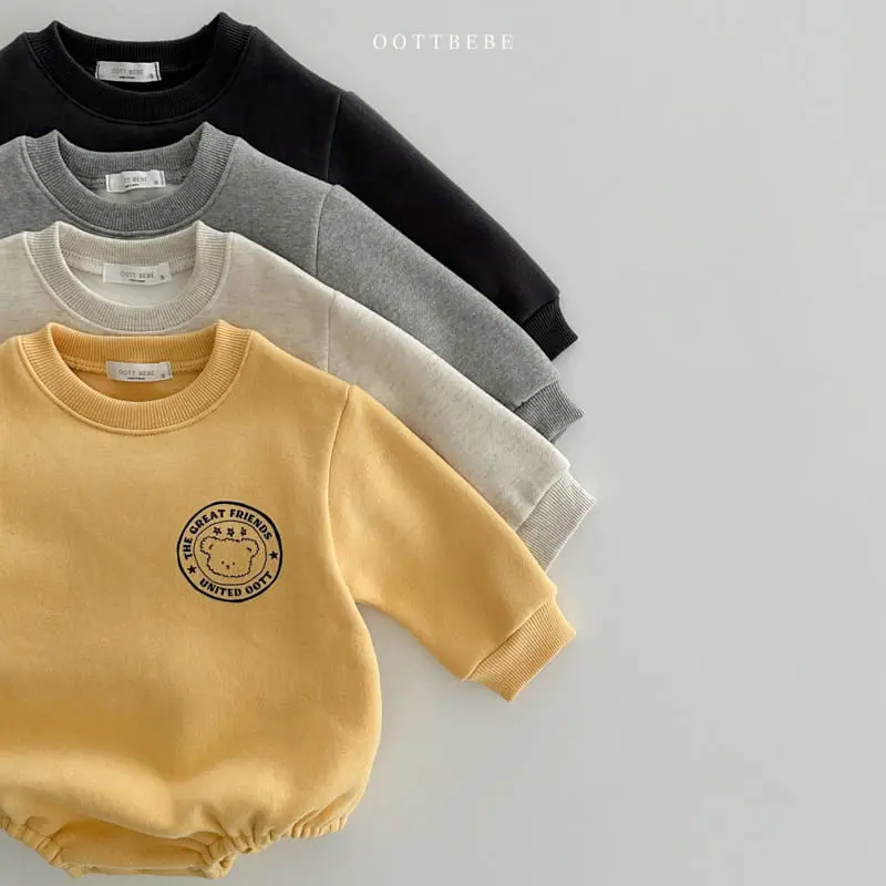 Oott Bebe - Korean Baby Fashion - #babyboutique - Signiture Lettering Bodysuit - 9