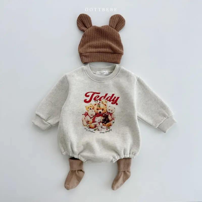 Oott Bebe - Korean Baby Fashion - #babyboutique - Big Teddy Bodysuit - 4