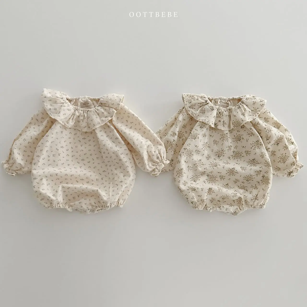 Oott Bebe - Korean Baby Fashion - #babyboutique - Flower Frill Body Suit - 9