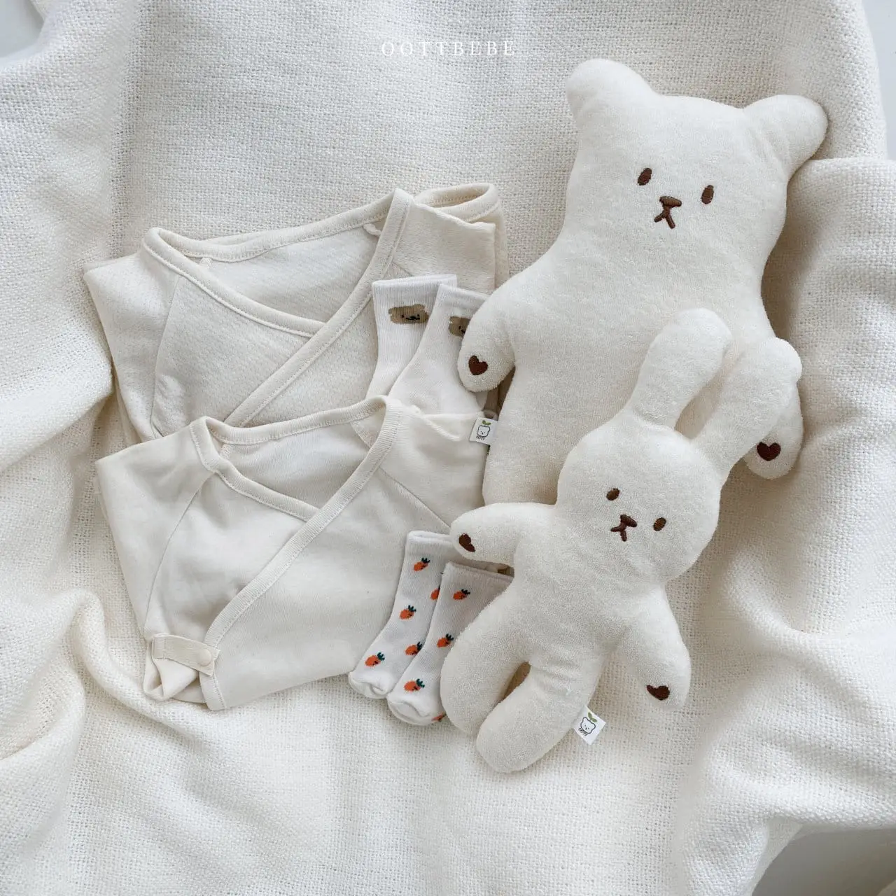 Oott Bebe - Korean Baby Fashion - #babyboutique - Organic Baby Bear Rabbit doll - 5
