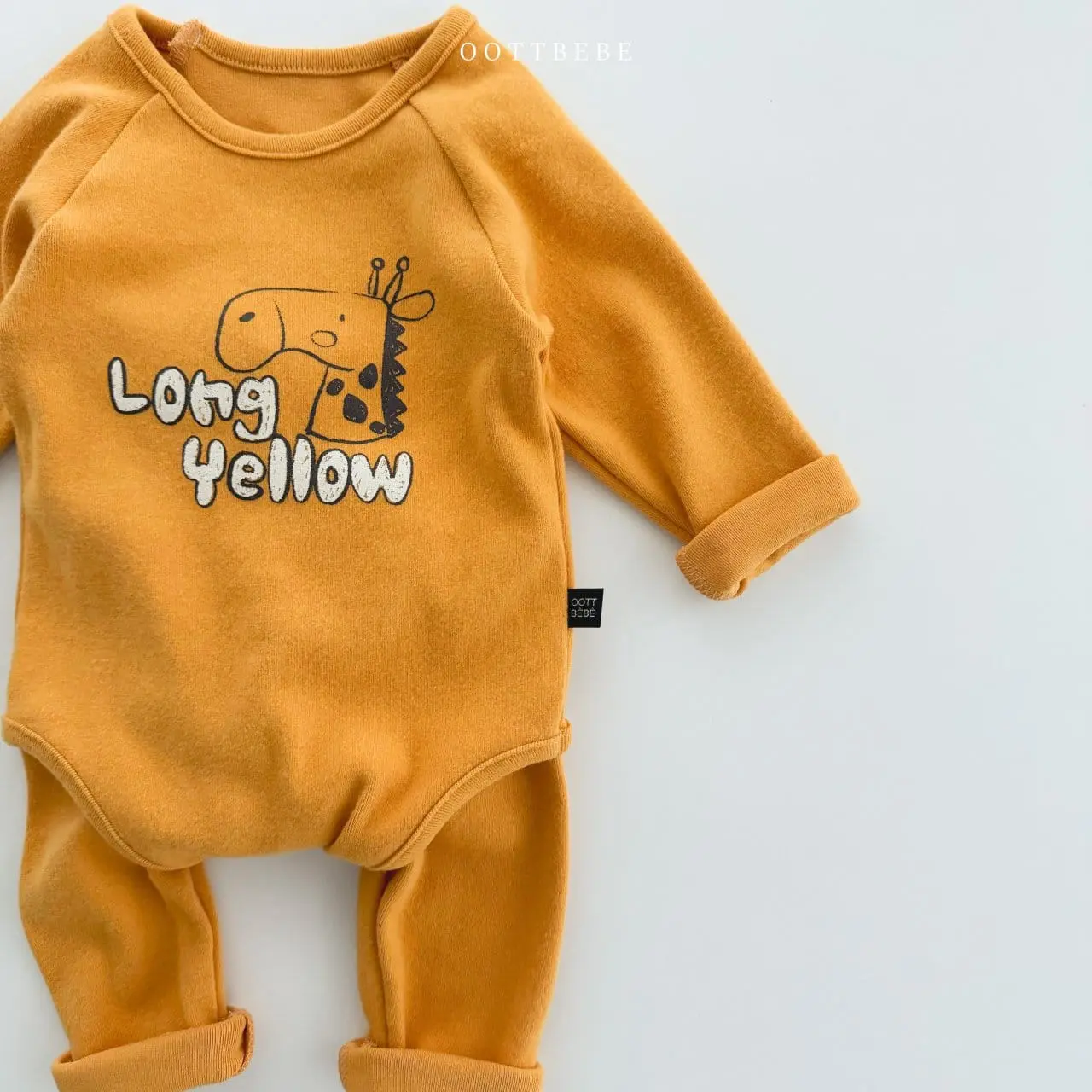 Oott Bebe - Korean Baby Fashion - #babyboutique - Drawing Bodysuit Leggings Set - 7