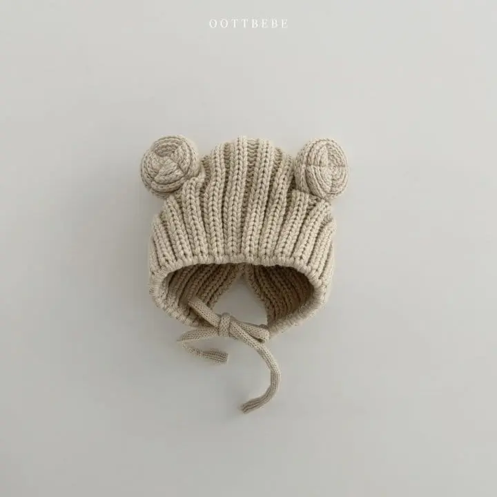 Oott Bebe - Korean Baby Fashion - #babyclothing - Bear Ear Muffler Hats