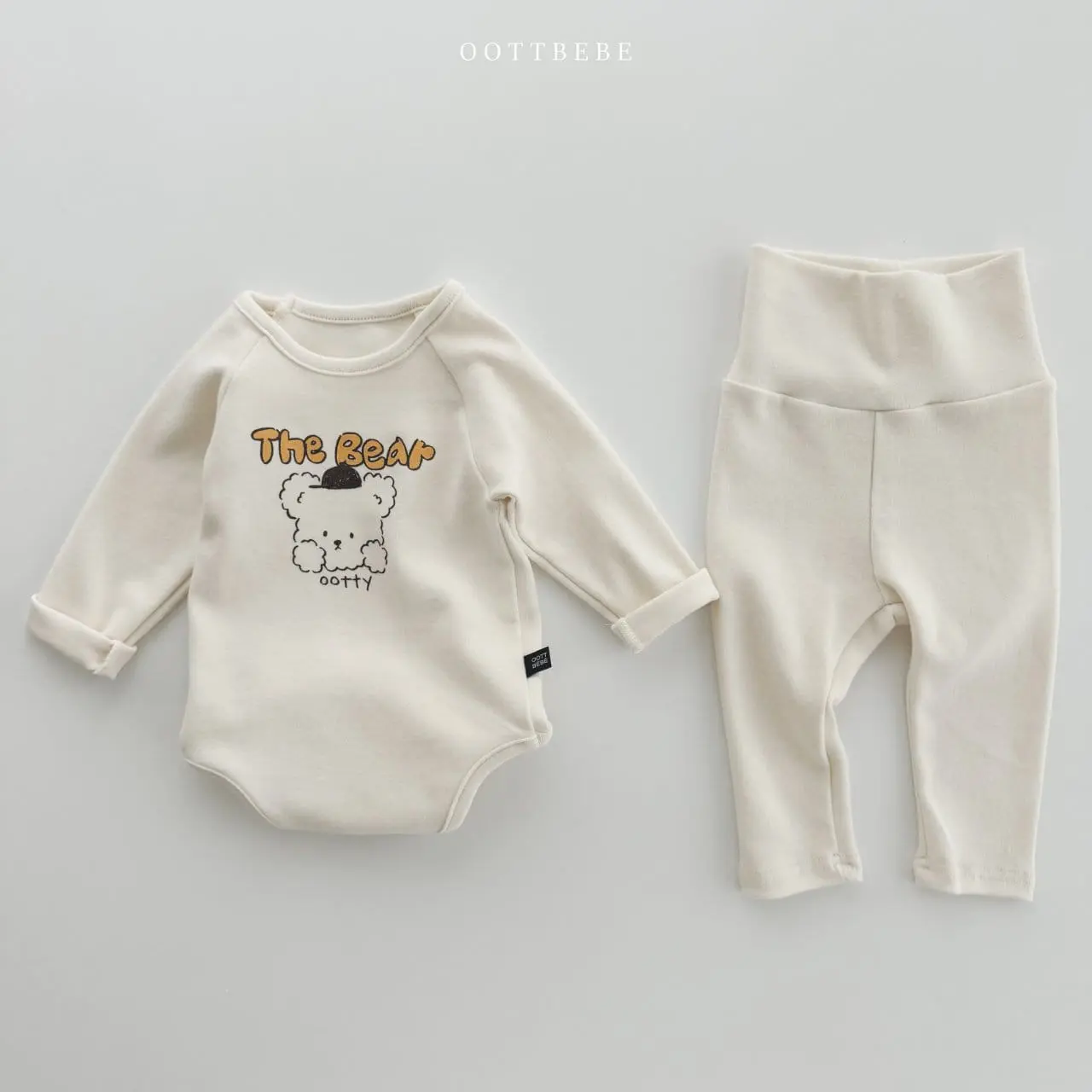 Oott Bebe - Korean Baby Fashion - #babyclothing - Drawing Bodysuit Leggings Set - 9