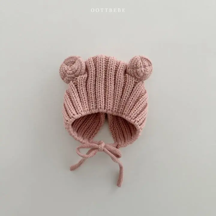 Oott Bebe - Korean Baby Fashion - #babyfever - Bear Ear Muffler Hats - 3