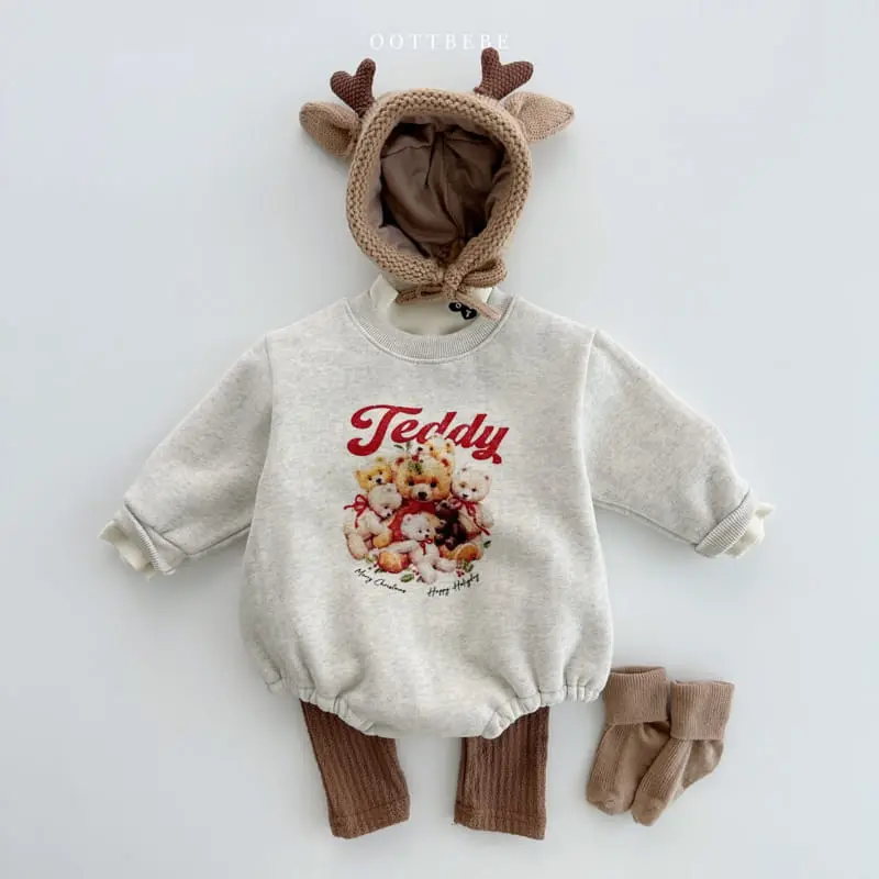 Oott Bebe - Korean Baby Fashion - #babygirlfashion - Big Teddy Bodysuit - 9