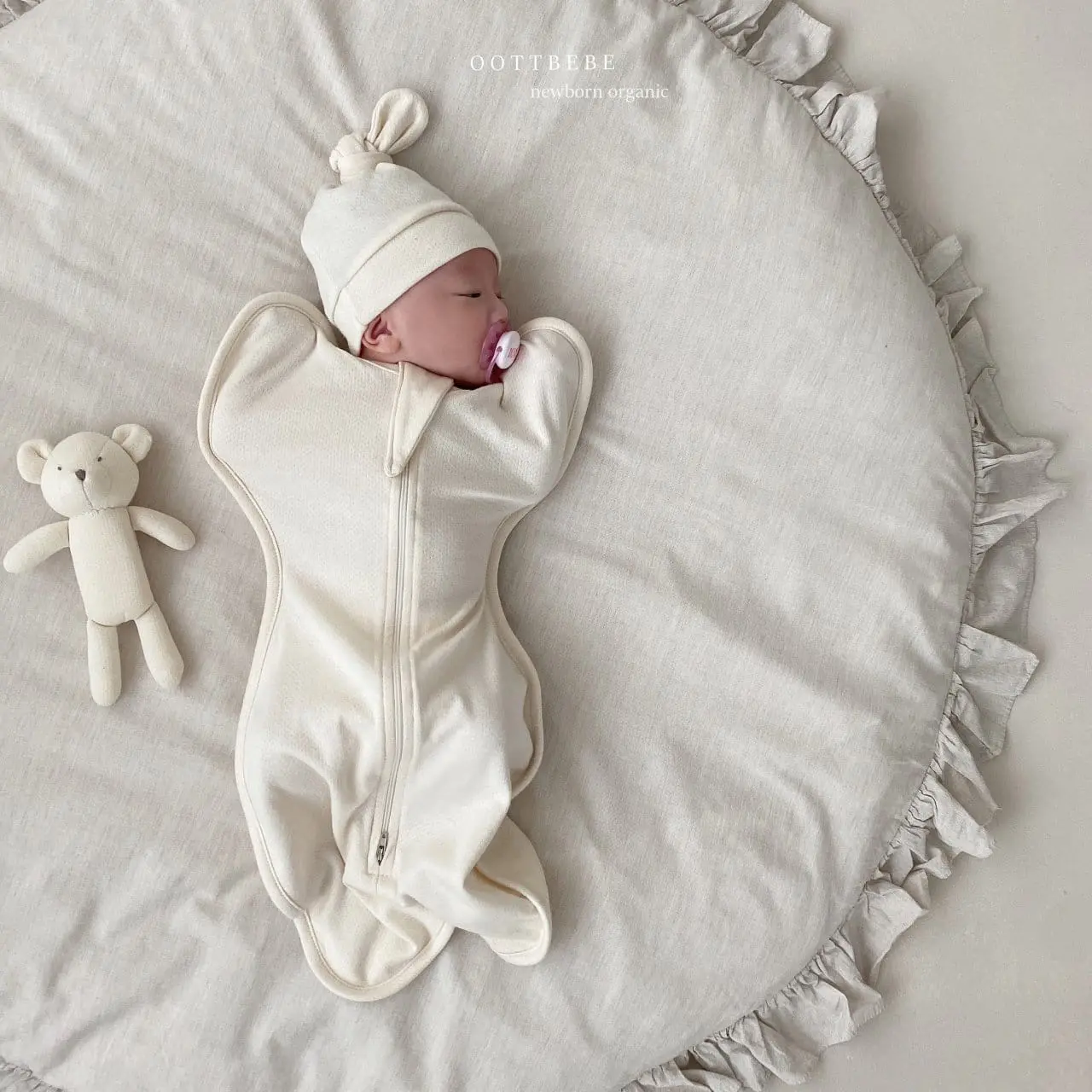 Oott Bebe - Korean Baby Fashion - #babylifestyle - Organic Butterfly Baby C Mesh Easywear - 9