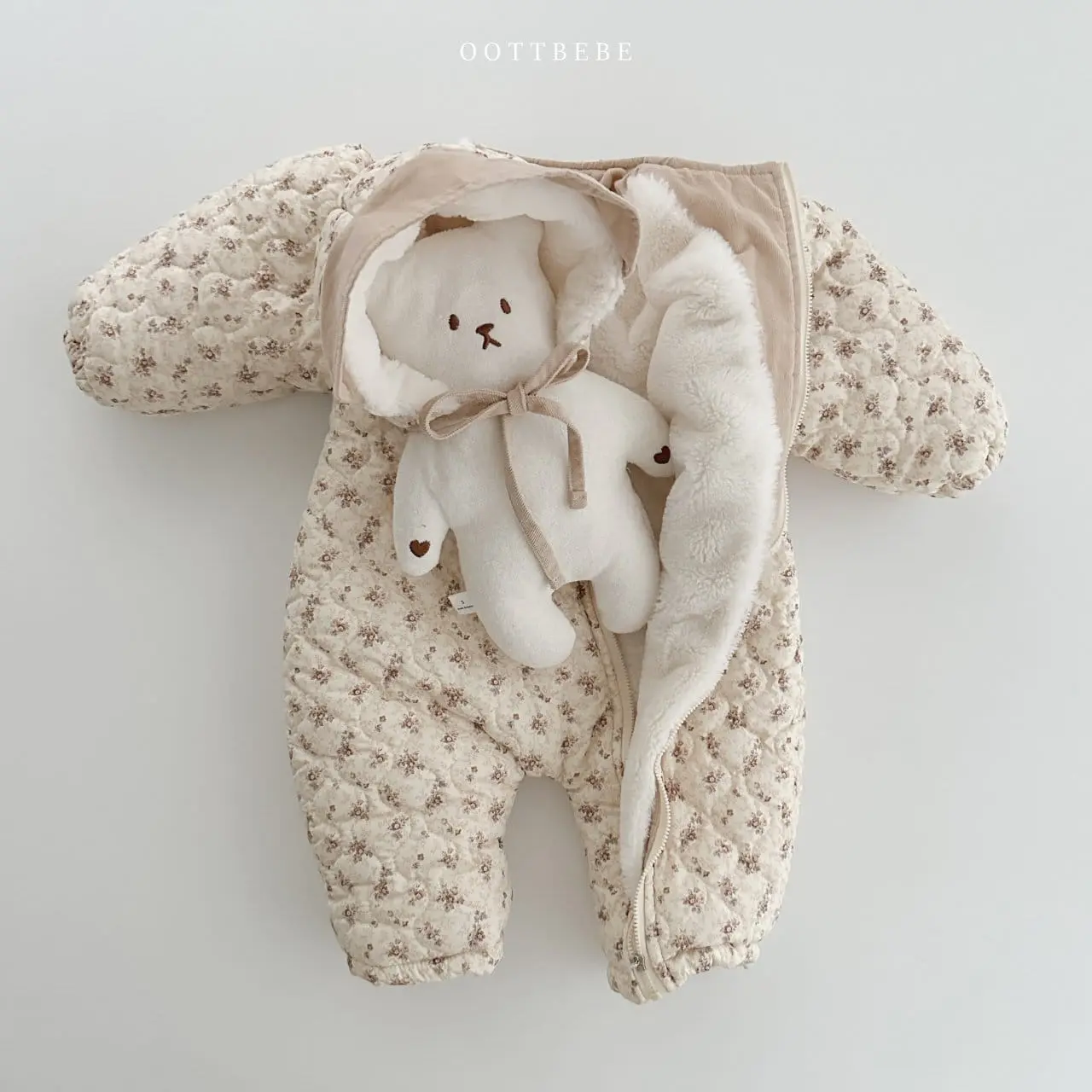 Oott Bebe - Korean Baby Fashion - #babyoninstagram - Sage Padding Space Body Suit - 3