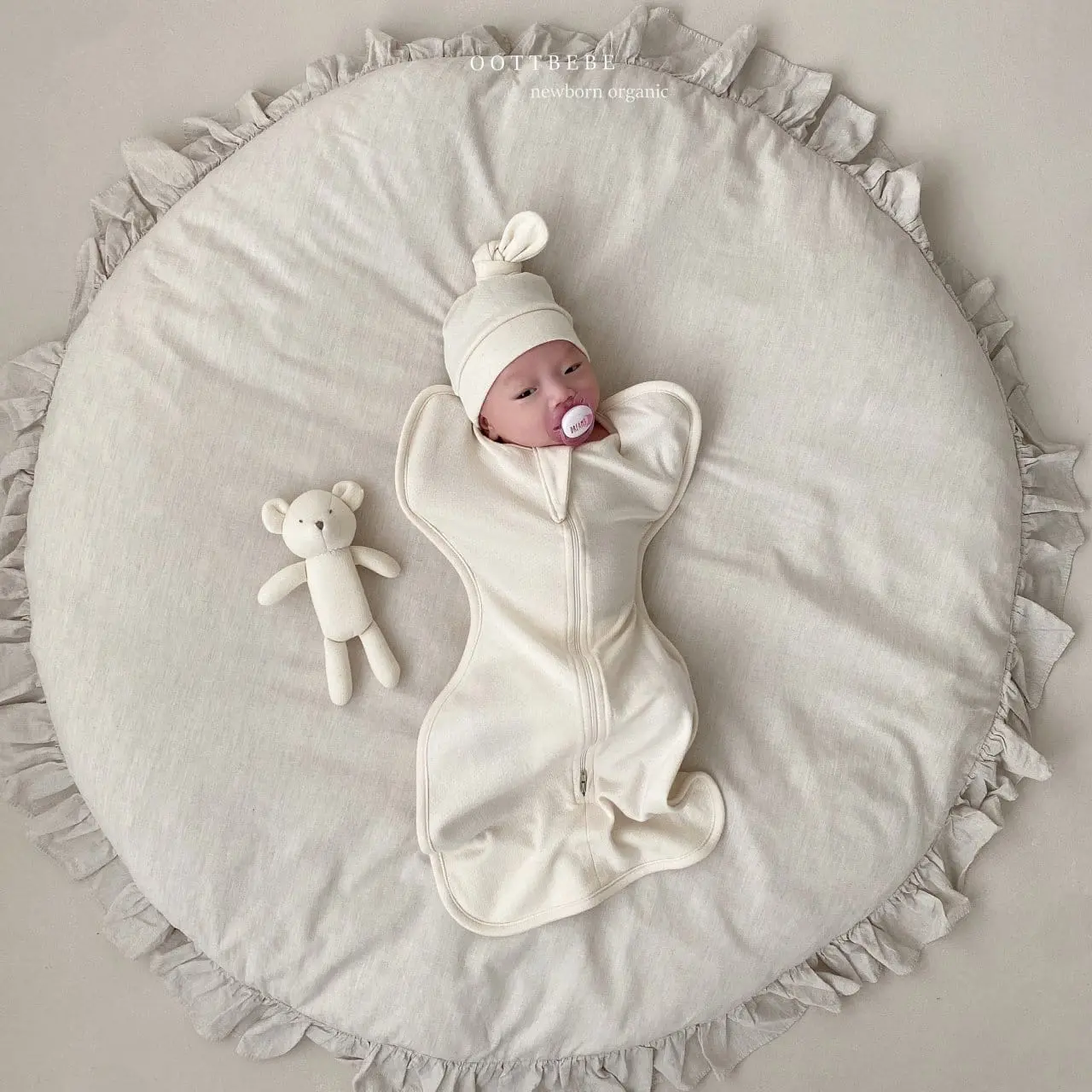 Oott Bebe - Korean Baby Fashion - #babyootd - Organic Butterfly Baby C Mesh Easywear - 11