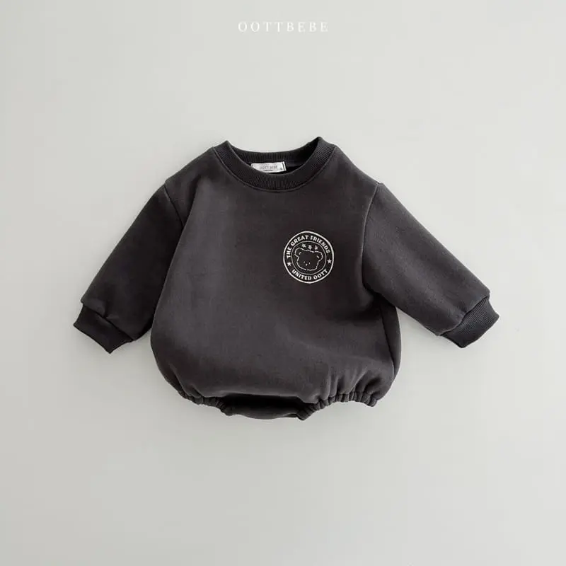 Oott Bebe - Korean Baby Fashion - #babyoutfit - Signiture Lettering Bodysuit - 4