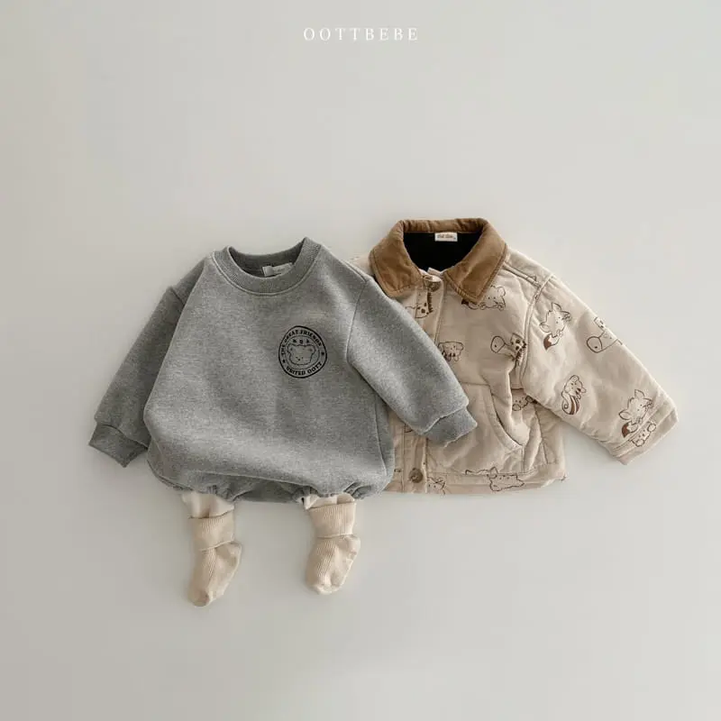 Oott Bebe - Korean Baby Fashion - #babywear - Signiture Lettering Bodysuit - 5