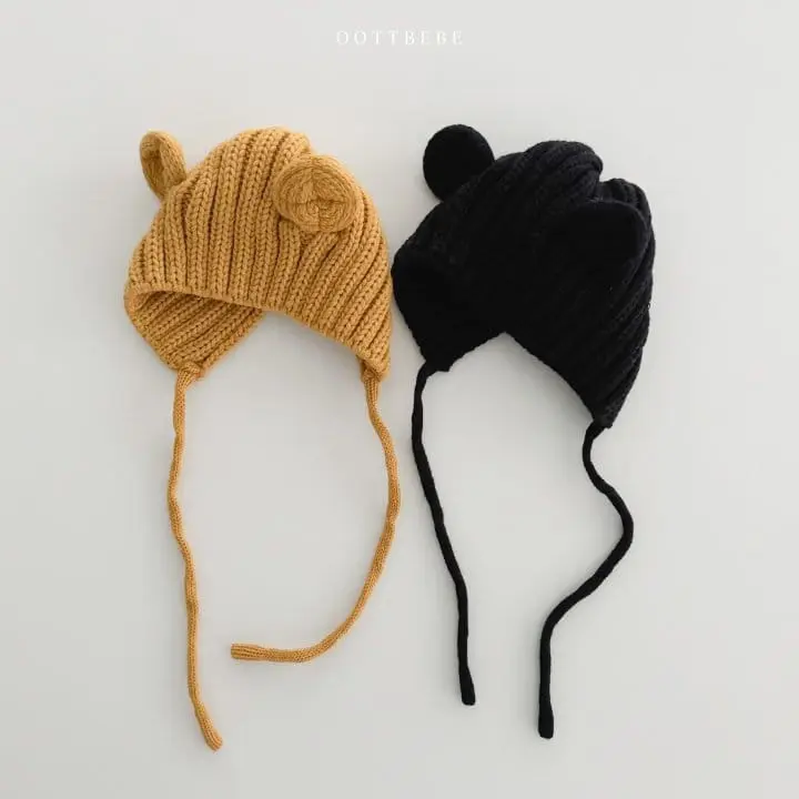 Oott Bebe - Korean Baby Fashion - #babywear - Bear Ear Muffler Hats - 10