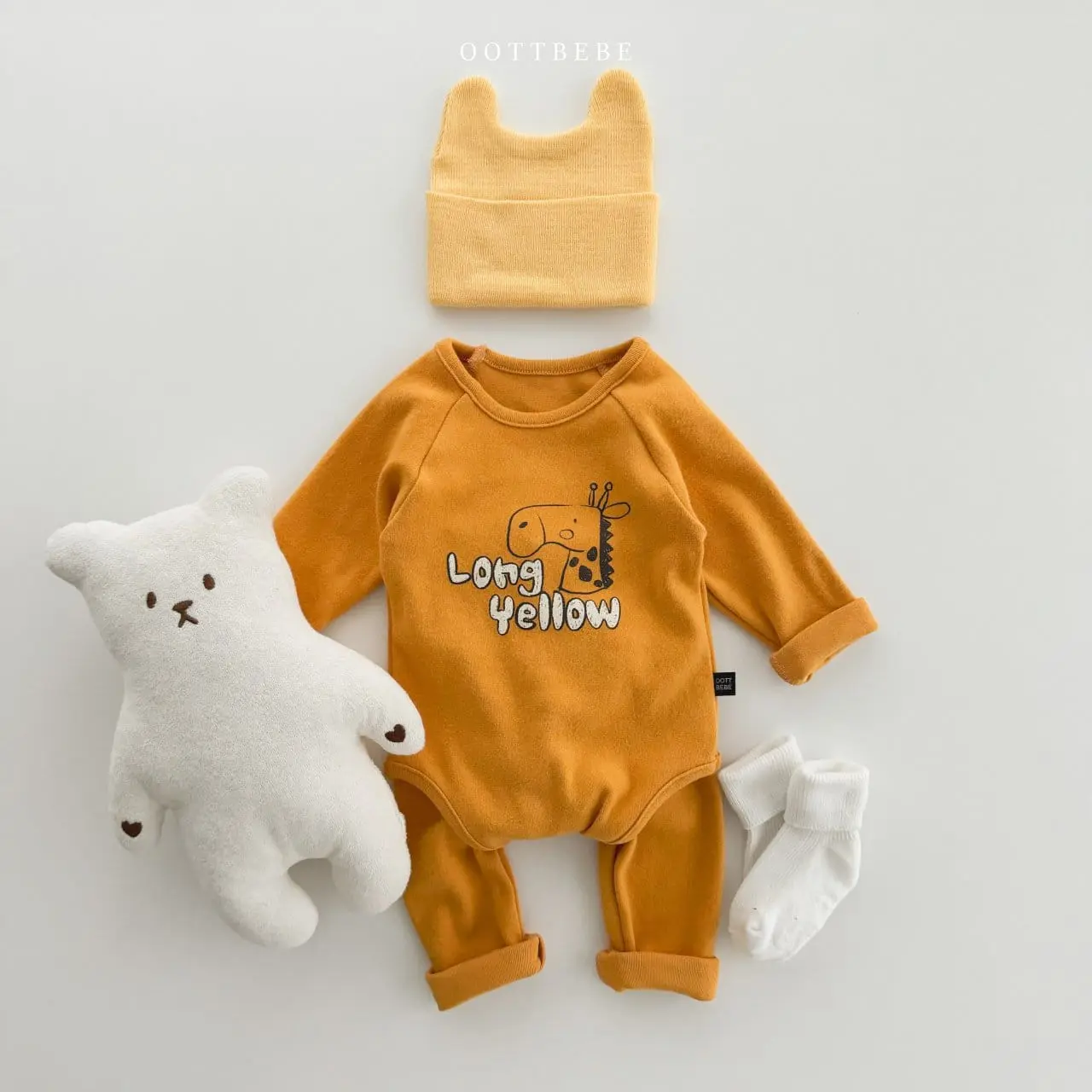 Oott Bebe - Korean Baby Fashion - #babywear - Drawing Bodysuit Leggings Set - 3