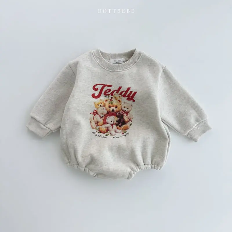 Oott Bebe - Korean Baby Fashion - #onlinebabyshop - Big Teddy Bodysuit - 2