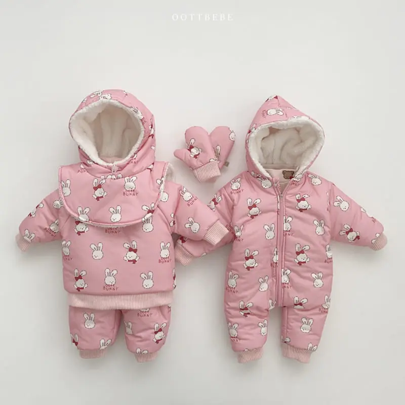 Oott Bebe - Korean Baby Fashion - #onlinebabyshop - Snow Warm Bodysuit - 10