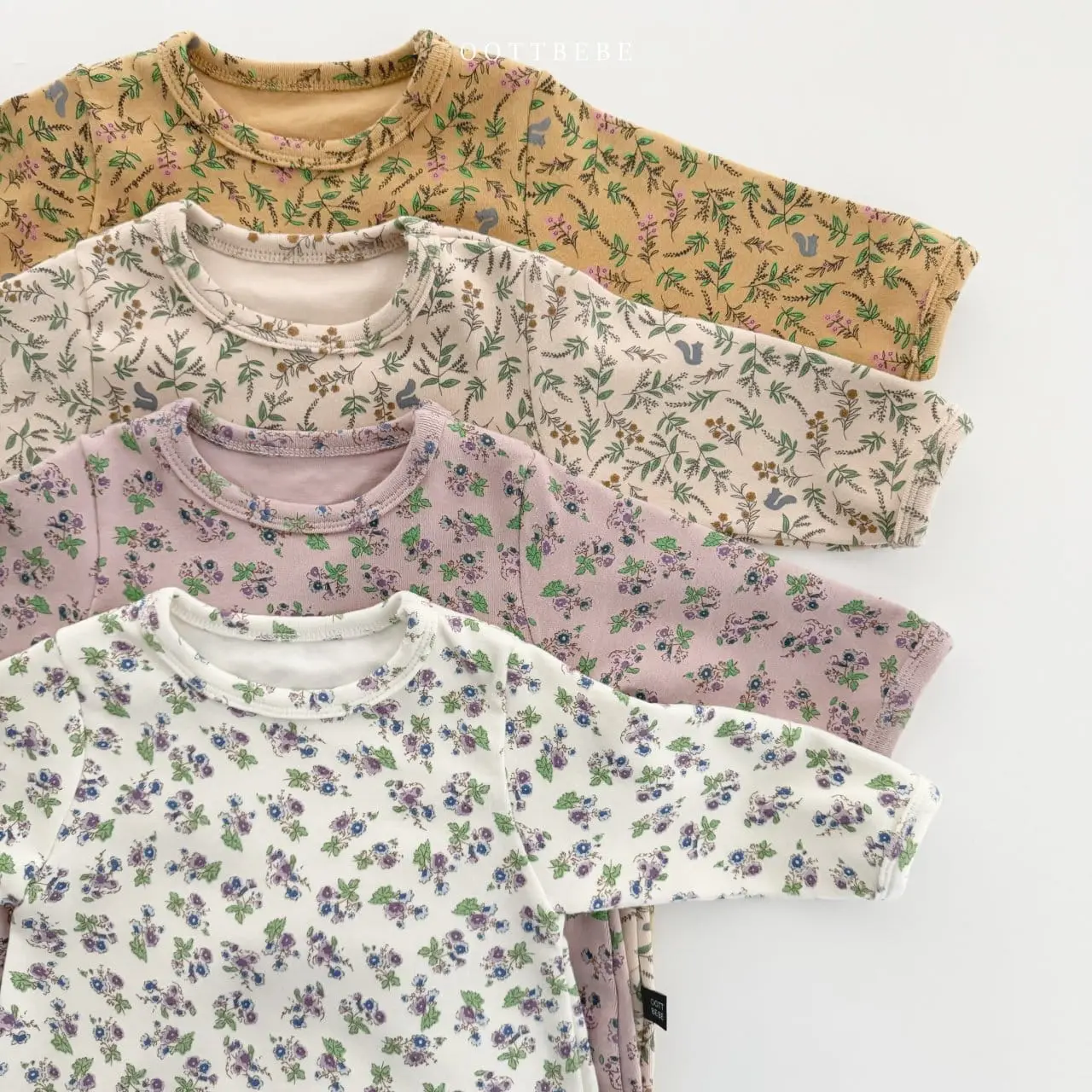 Oott Bebe - Korean Baby Fashion - #smilingbaby - Bebe Flower Body Suit - 5