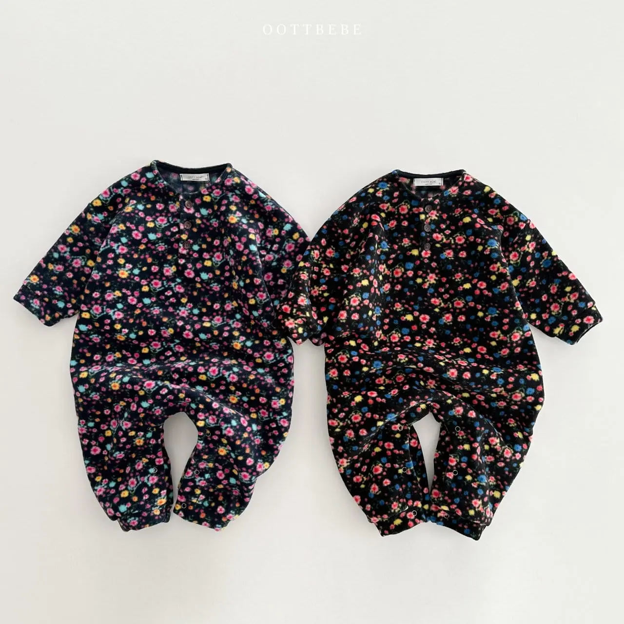 Oott Bebe - Korean Baby Fashion - #smilingbaby - Mari Flower Body Suit