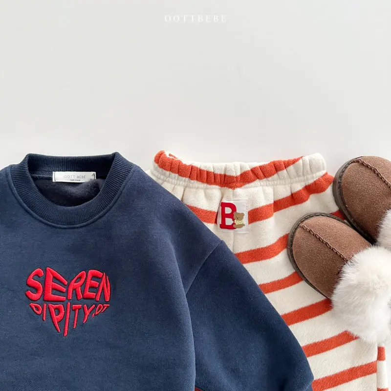 Oott Bebe - Korean Children Fashion - #Kfashion4kids - Embo Sweatshirt - 12
