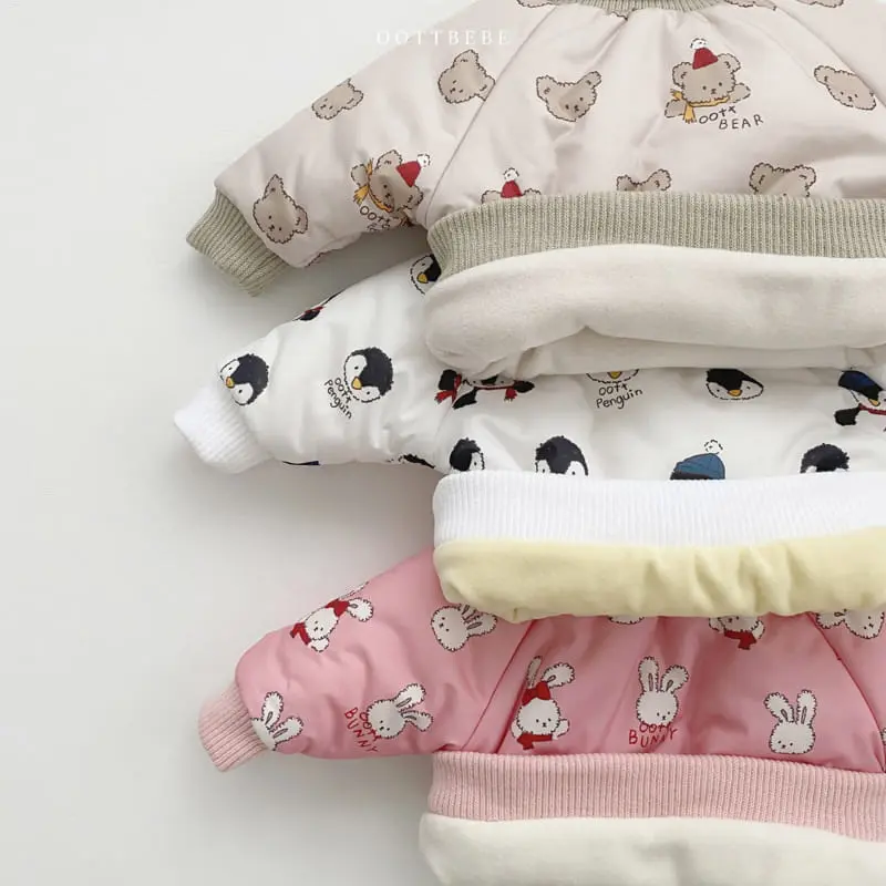 Oott Bebe - Korean Children Fashion - #kidzfashiontrend - Snowman Skii Set - 4