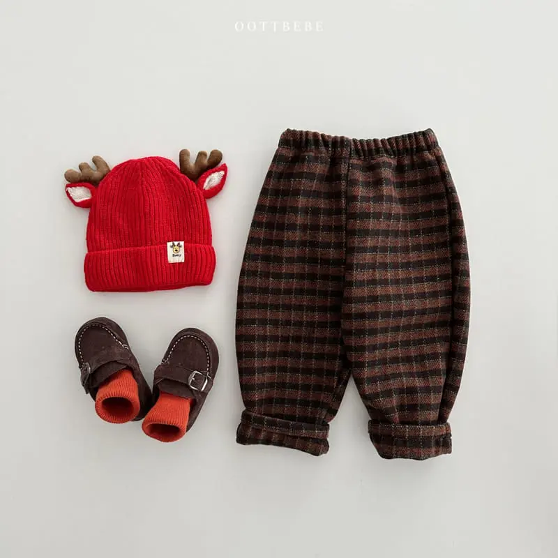 Oott Bebe - Korean Children Fashion - #childofig - Choco Check Pants - 9