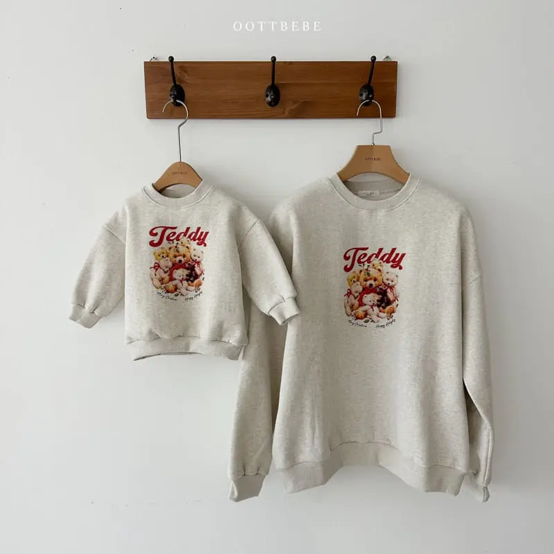 Oott Bebe - Korean Children Fashion - #childofig - Big Teddy Sweatshirt Mom - 5
