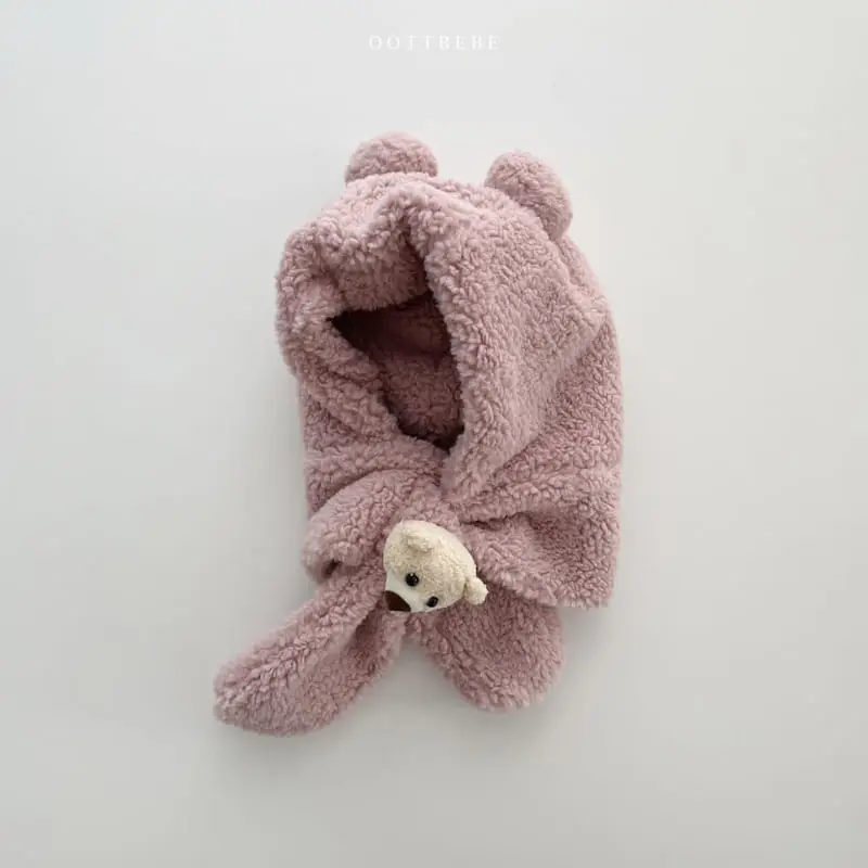 Oott Bebe - Korean Children Fashion - #childofig - Bear Hoody Neck Warmer - 8