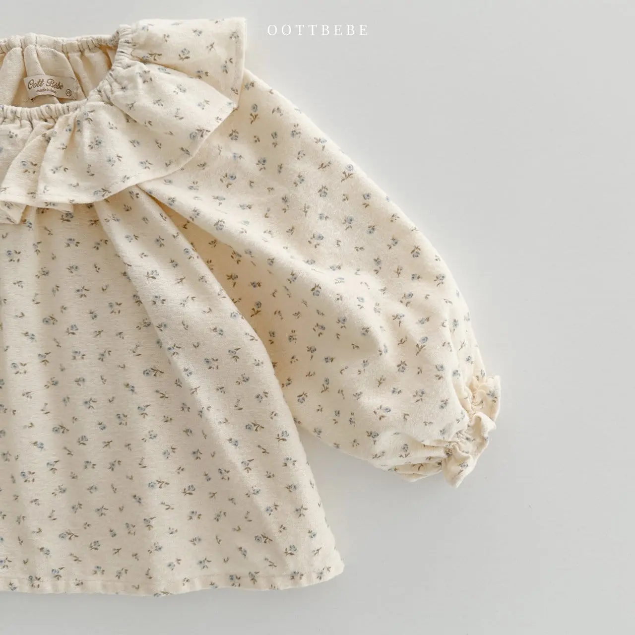 Oott Bebe - Korean Children Fashion - #childofig - Flower Frill Blouse - 7