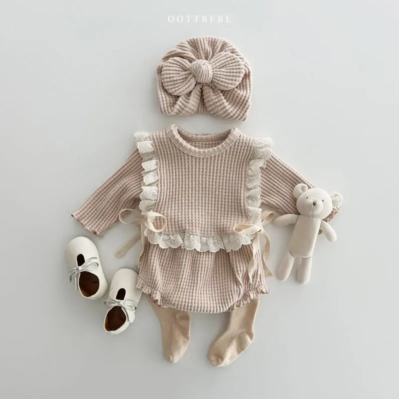 Oott Bebe - Korean Children Fashion - #childofig - Waffle Fleece Turban - 4