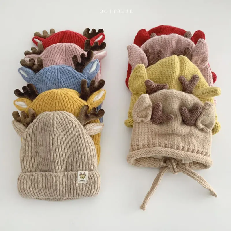 Oott Bebe - Korean Children Fashion - #childrensboutique - Rudolf Beanie - 8