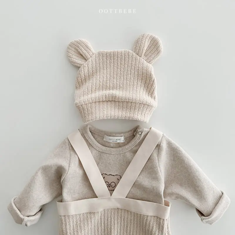 Oott Bebe - Korean Children Fashion - #designkidswear - Mongle Bear Hat