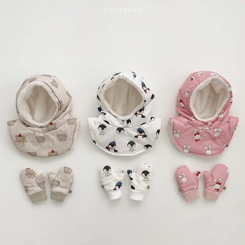 Oott Bebe - Korean Children Fashion - #designkidswear - Snowman Skii Hoody Warmer
